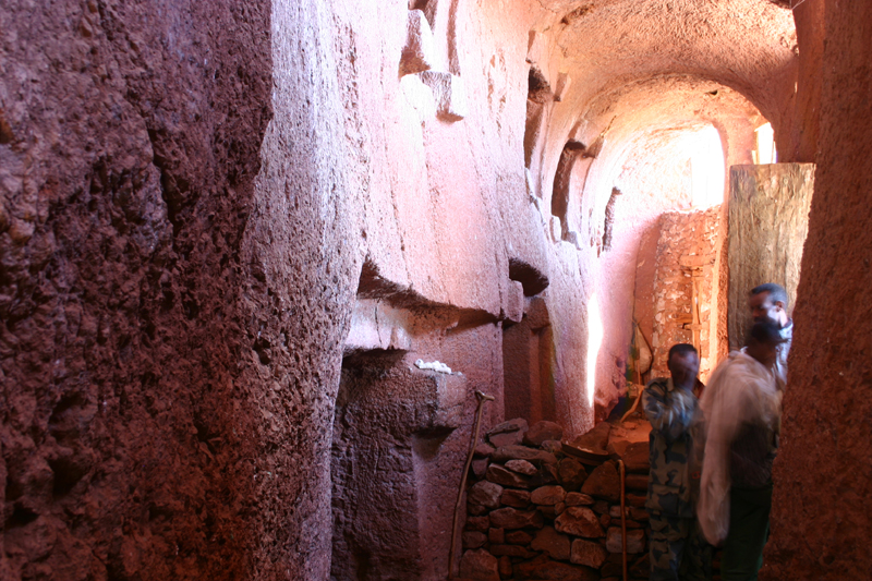 south ambulatory passageway looking east